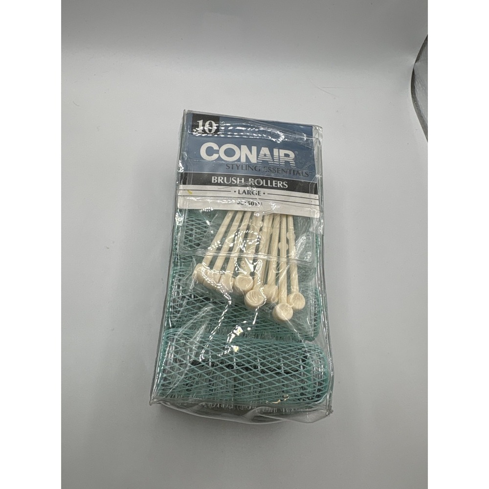 NEW VTG Conair 12 Count Brush Rollers Bouncy Curls w/Pins